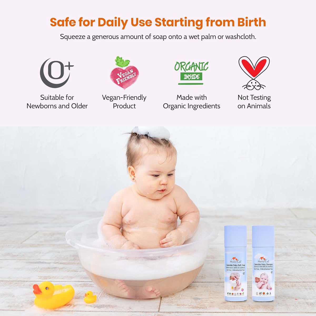 Mommy Care Calendula Baby Bath Soap With Lavender Scent