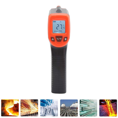 01 Infrared Thermometer, Temperature Gun Strict Quality Control for Hot Engine Parts(red)