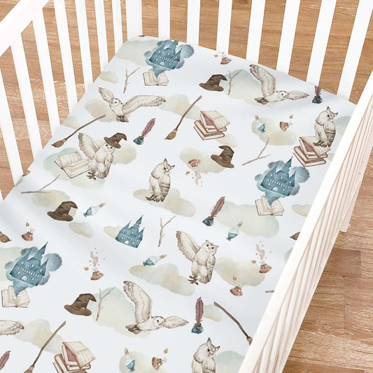 Kastlee Watercolor Owl Crib Sheet