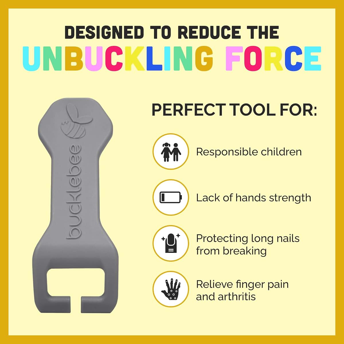 Car Seat Buckle Release Aid for Children Unbuckling Tool