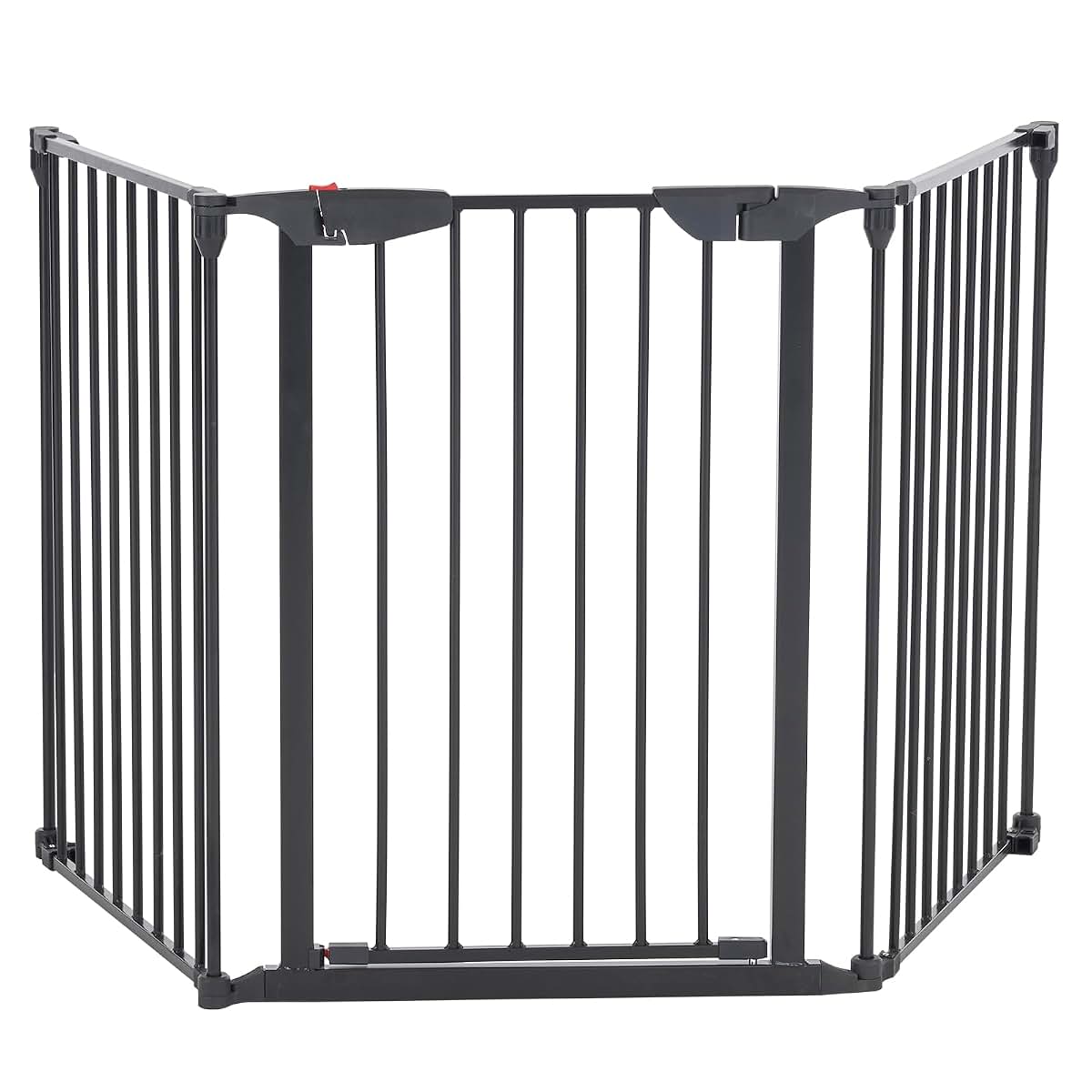 Volowoo Foldable Fireplace Fence,Metal Safety Fence/Play Yard Adjustable Fireplace Hearth BBQ Fire Gate Christmas Tree