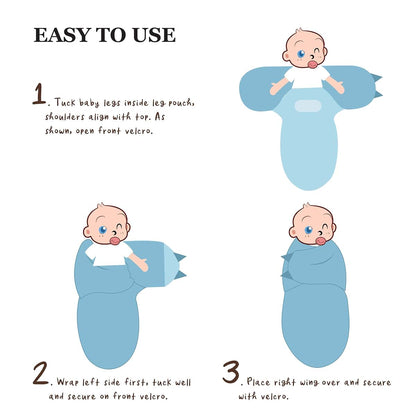 Amelia@Phoebe Adjustable Cotton Swaddle Blanket 2 Pack (photo 4)