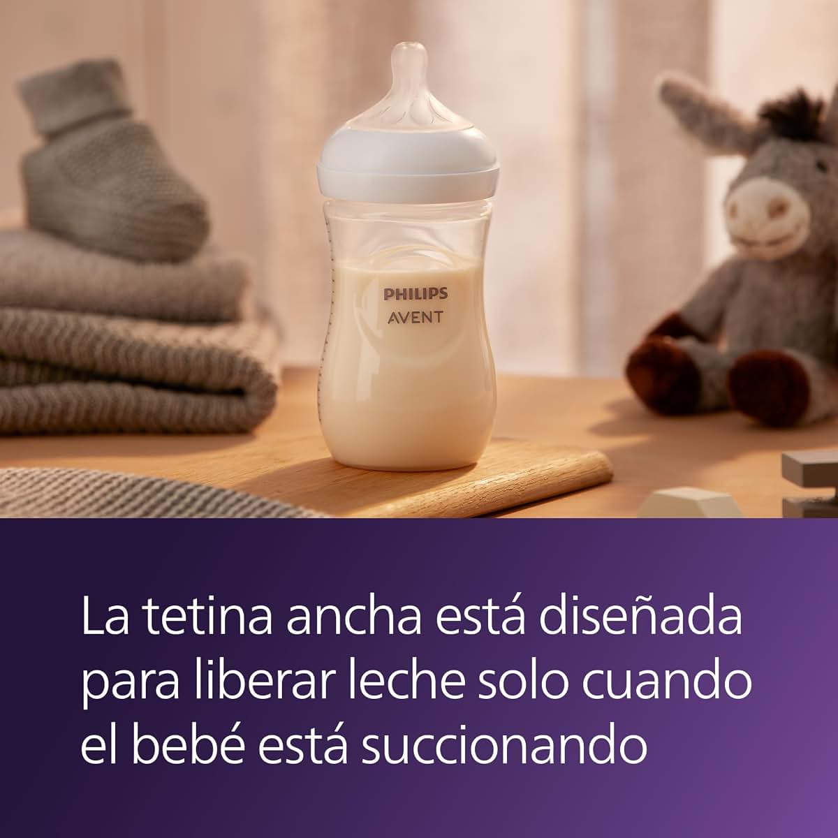Philips Avent Natural Baby Bottles, 9 oz, Medium Flow, 4-Pack (photo 3)