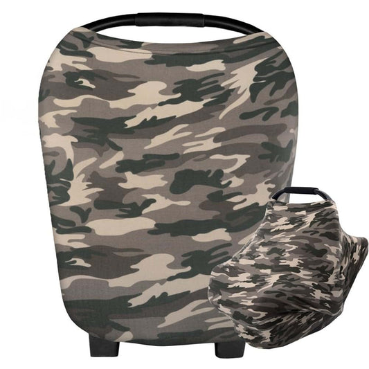 Waxarapy Camouflage Multi-Use Baby Car Seat Cover and Nursing Scarf