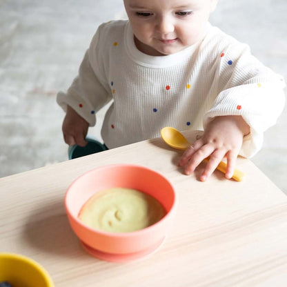 EKOBO Silicone Suction Bowls for Baby Set, 2 Toddler Bowls with Suction Base