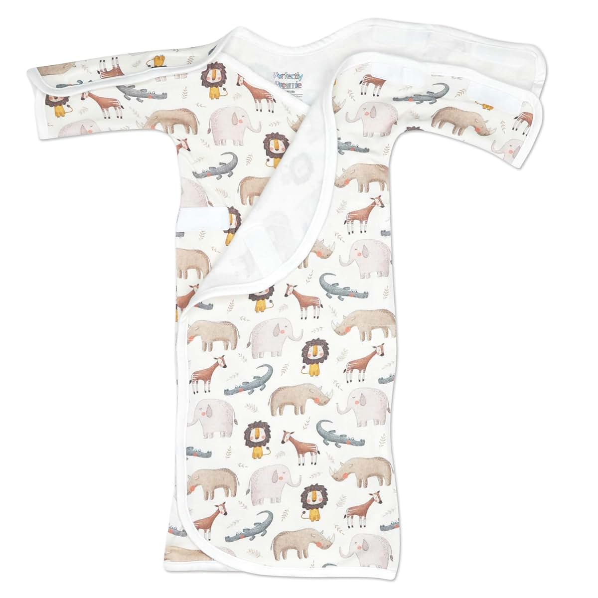 Perfectly Preemie Ultra Soft NICU Crossover Baggette Gown - Teeny Size