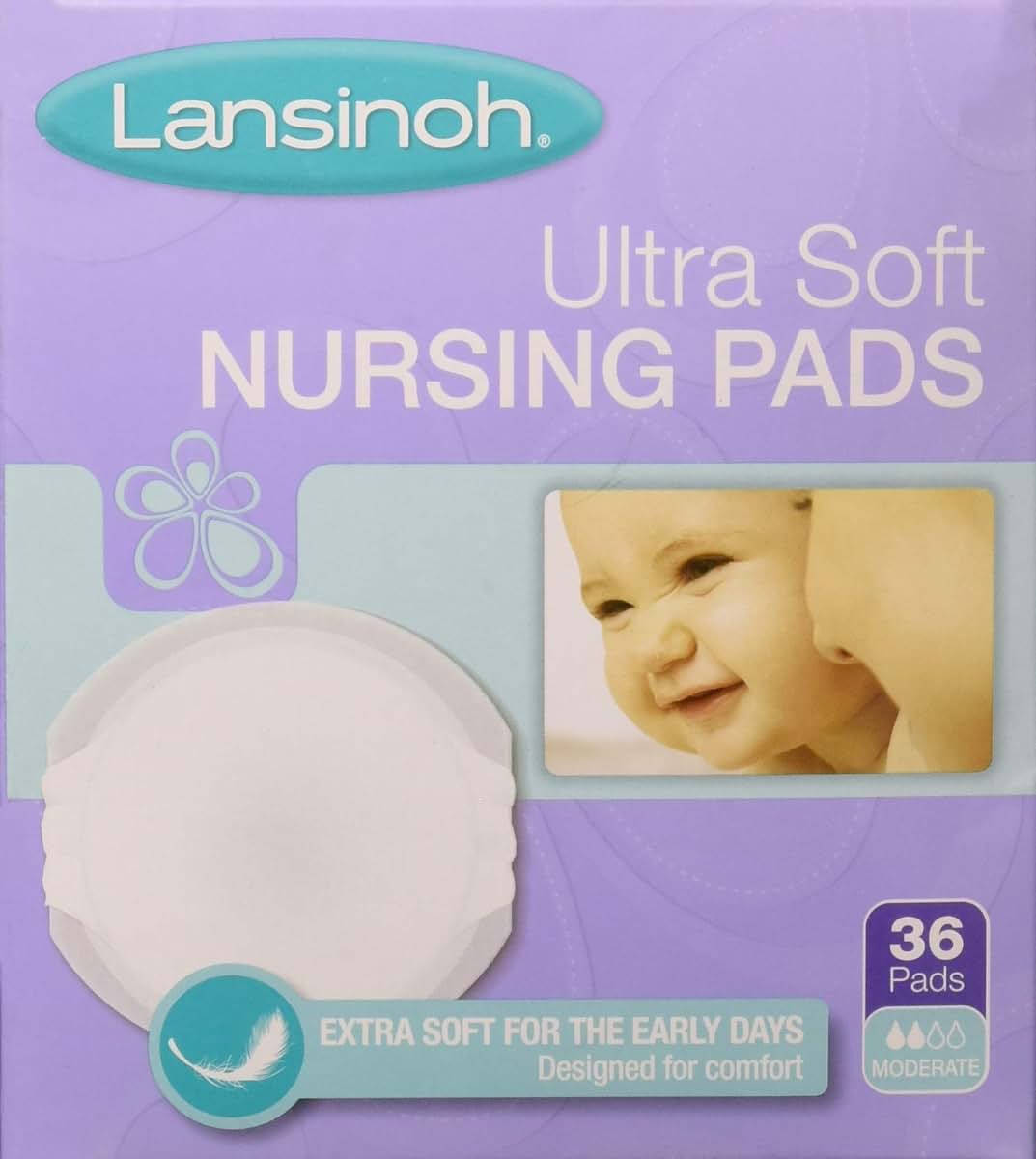 Lansinoh Ultra Soft Disposable Nursing Pads, 36 Count