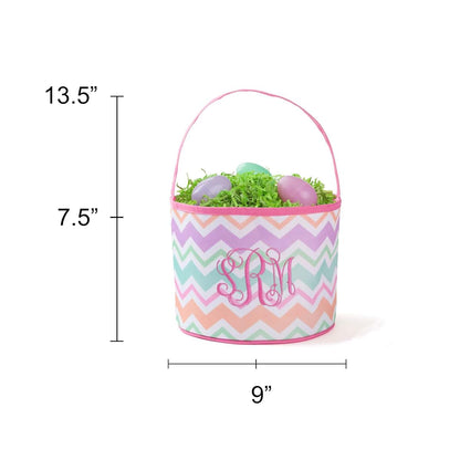 Personalized Planet Personalized Chevron Bucket Bag with Custom Monogram (photo 4)