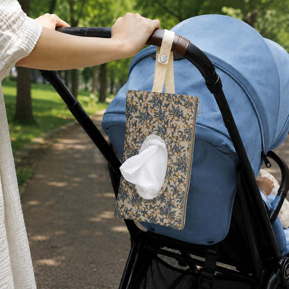 SHENLIU Diaper and Wipe Pouch, Quilted Baby Wipe Covers for Stroller Car (photo 2)