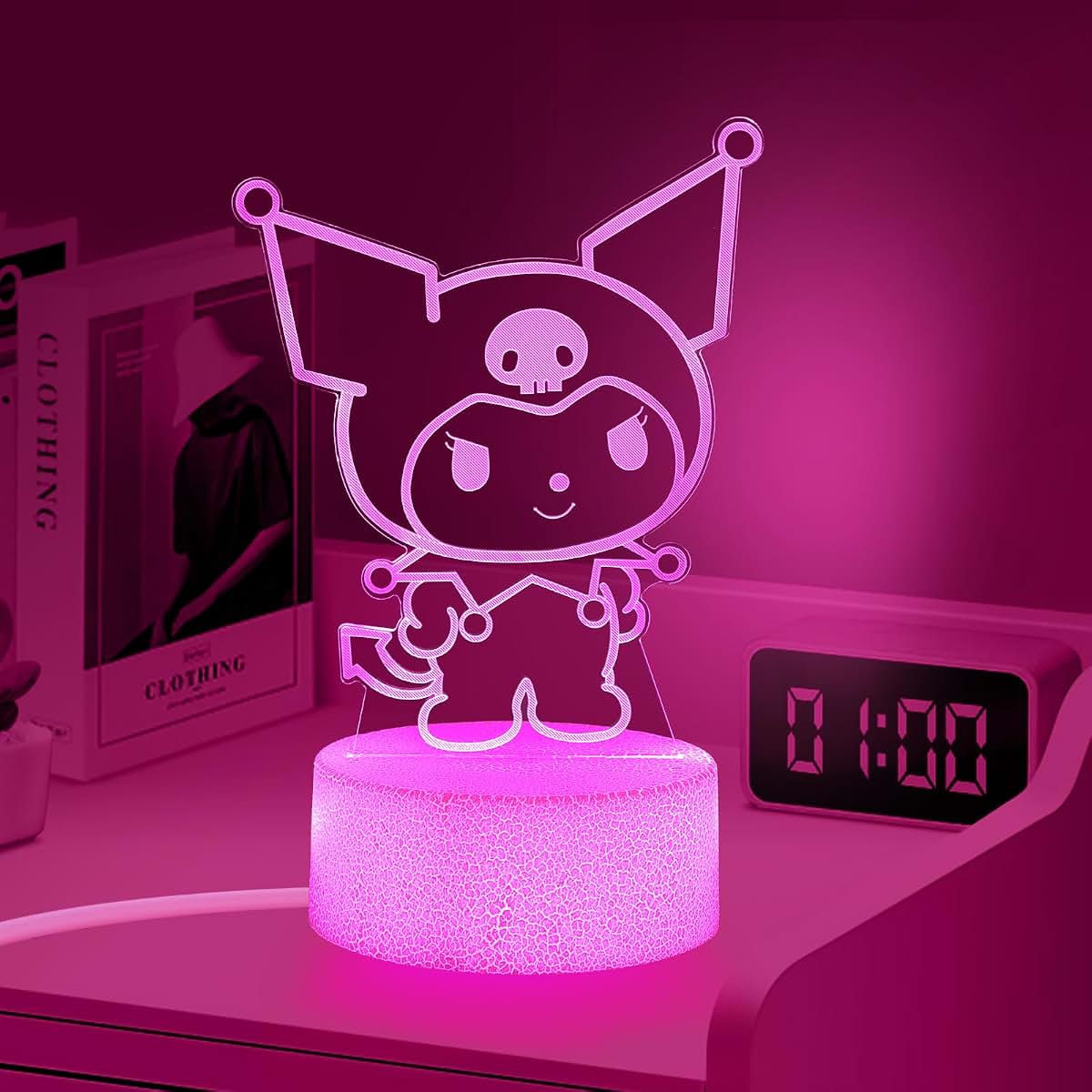 Sunduck Pink Kawaii Night Light With Corded Control (photo 4)