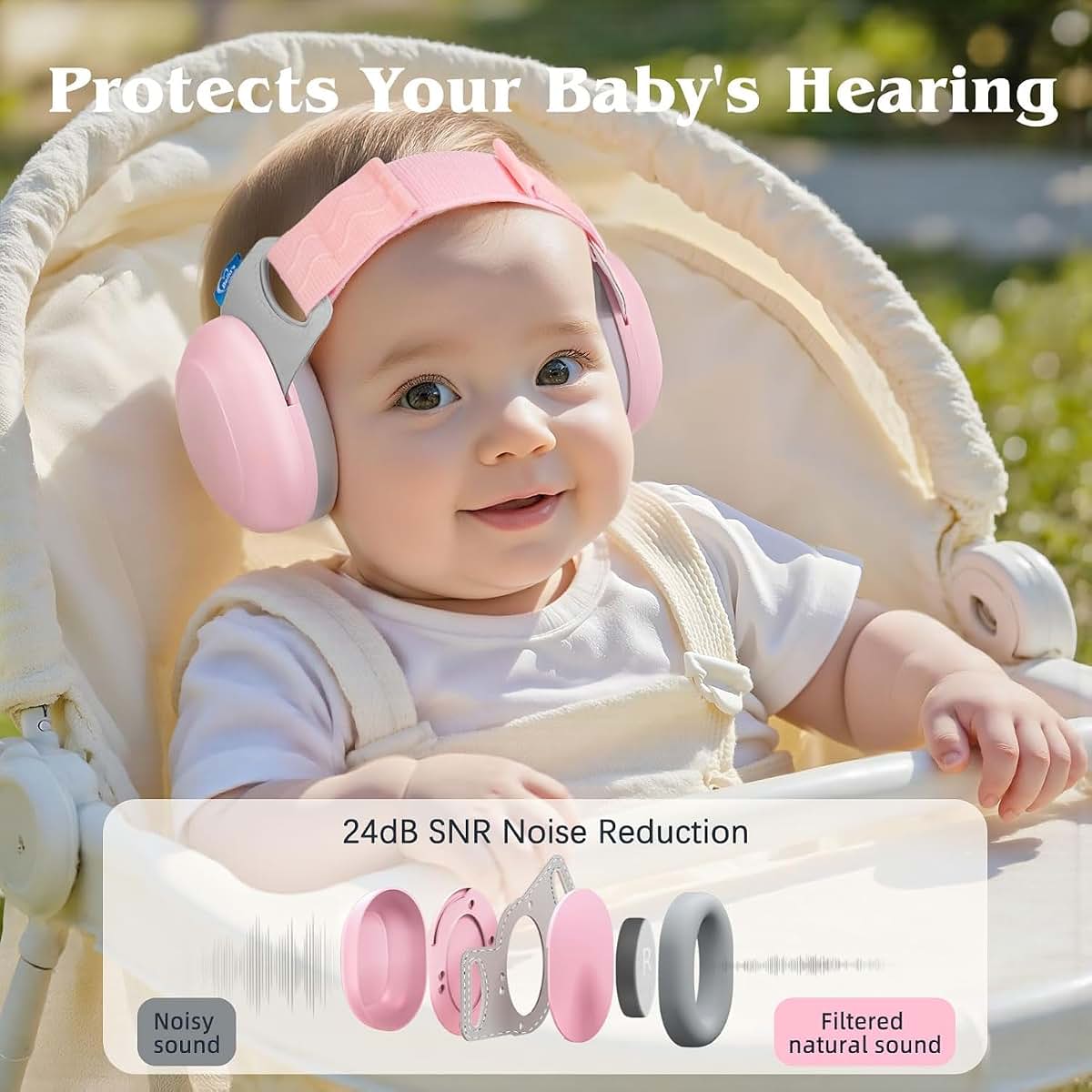 Bella's Friends Life Baby Ear Muffs With Adjustable Noise Reduction (photo 2)