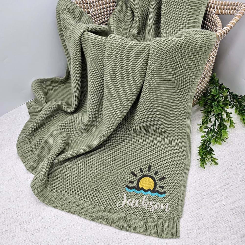 Noni Personalized Baby Blanket with Name for Boys Girls, Baby Blanket, Custom Baby Blankets with Name, Embroidered Baby (photo 3)