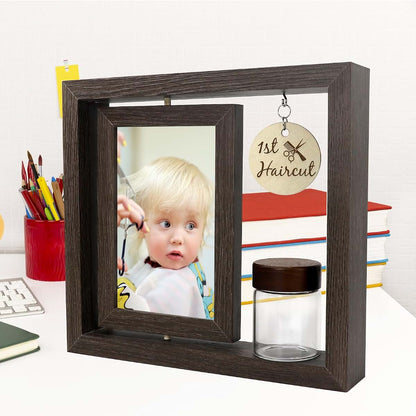 Liannan My First Haircut Keepsake Frame With Glass Hair Jar (photo 2)