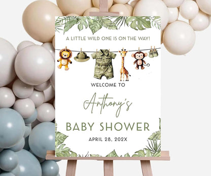 SpecialGift Custom Baby Shower Welcome Sign, 4 mm Corrugated Plastic