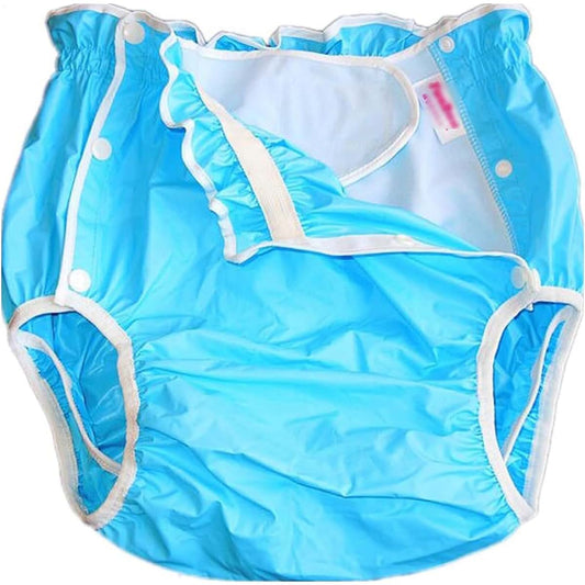 TAPIVA Adult Incontinence Diapers/Plastic Diapers/PVC Reusable Soft Sided Suitable for Men, Women, Older Children and