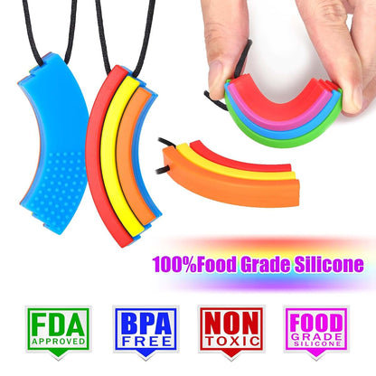 Seeway Sensory Chew Necklaces Relieve Anxiety & Improve Focus 4 Pack (photo 4)