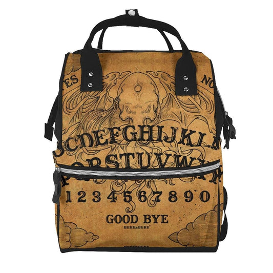 DDHSKDG Tropical Vintage Ouija Board Augury Large Capacity Mummy Maternity Bag Multifunctional Diaper Backpack 3D Print