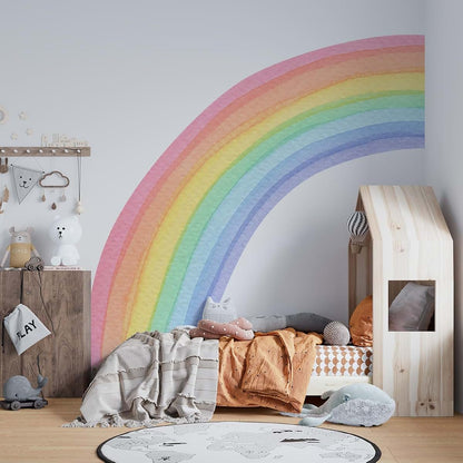 Pastel Basım Pastel Print Half Rainbow Wall Decals