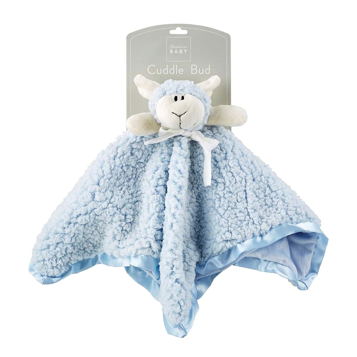 Stephan Baby Cuddle Bud Security Blankie - Blue Lamb (photo 2)