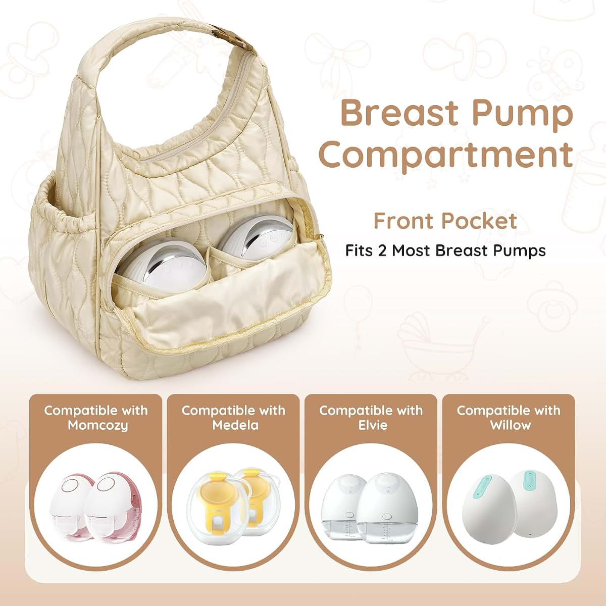 Mancro Breastmilk Cooler Bag With Ice Pack