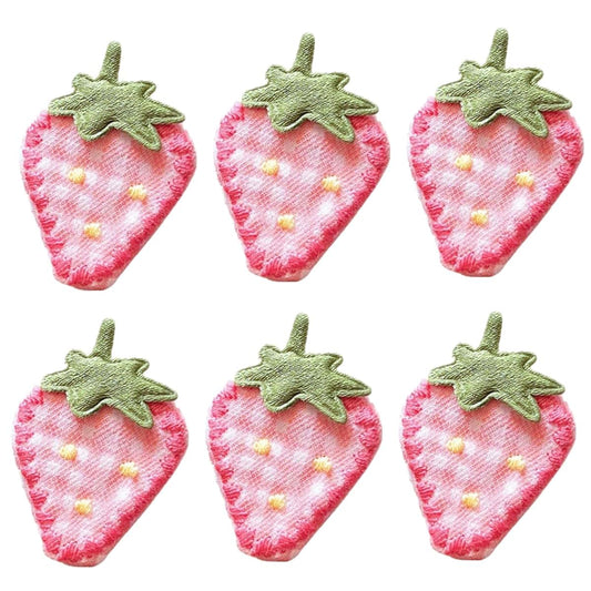 Fuulqgui Strawberry Fabric Hair Clips & Barrettes Set