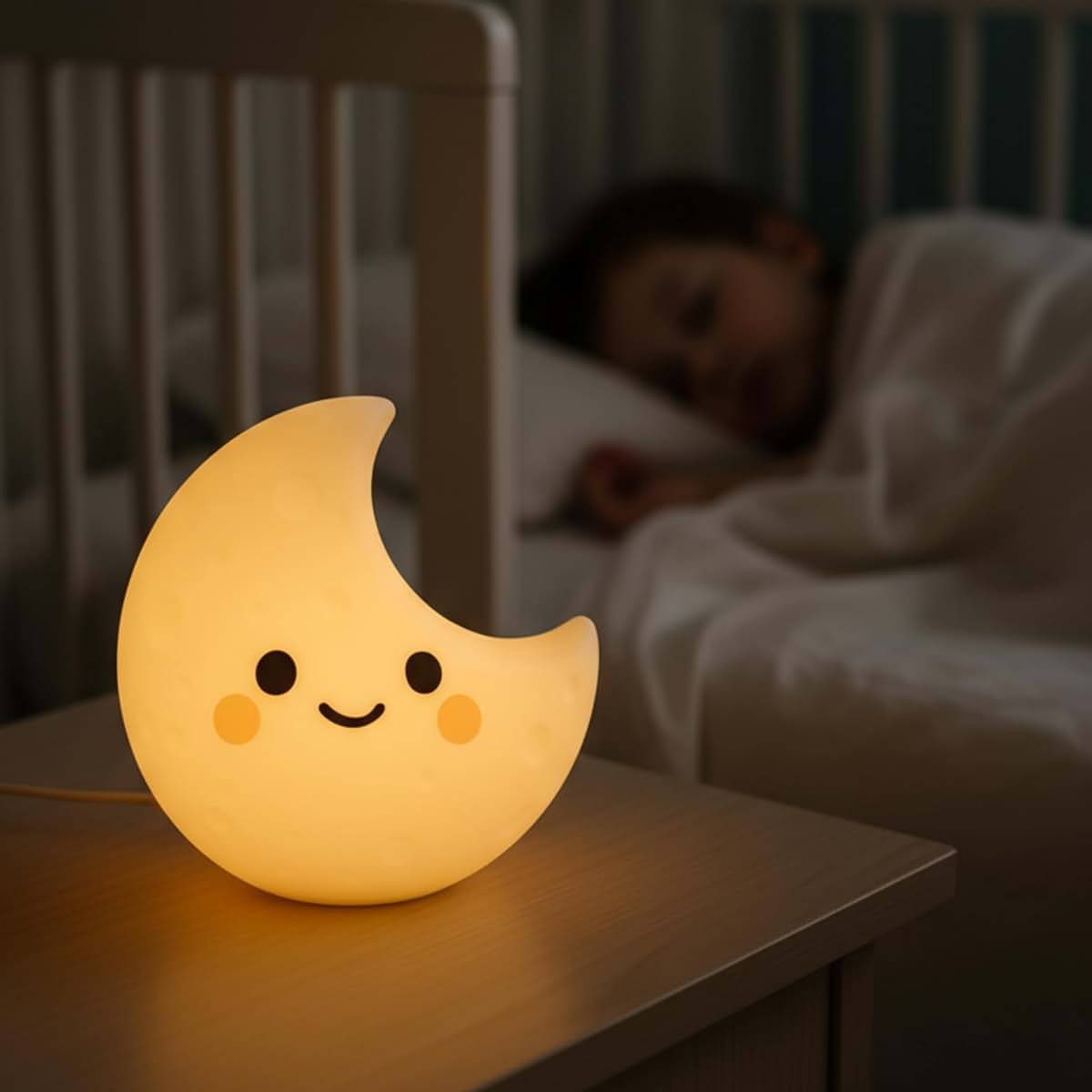 Live SoGOOD Luna Baby Night Light, Silicone Color Changing Touch Lamp