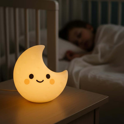Live SoGOOD Luna Baby Night Light, Silicone Color Changing Touch Lamp