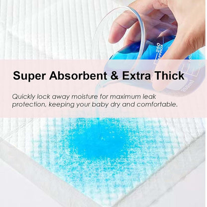Disposable Changing Pad Liners 50 Pack, 18x24 Inch Waterproof Underpads