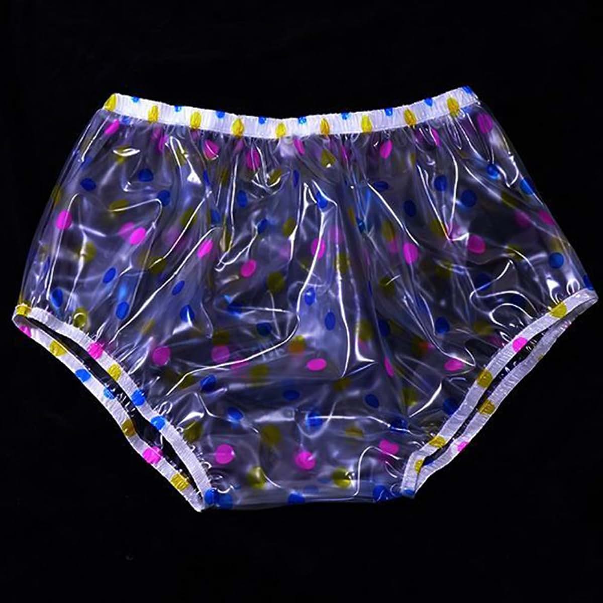 TAPIVA Adult Pull-On Waterproof Incontinence Briefs, XL Reusable PVC Plastic Diaper Cover
