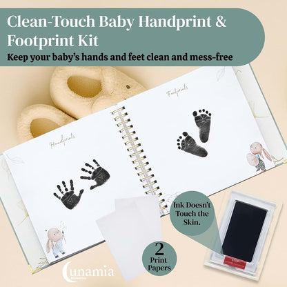 Lunamia Memories Baby Memory Book And Keepsake Journal In Green (photo 3)