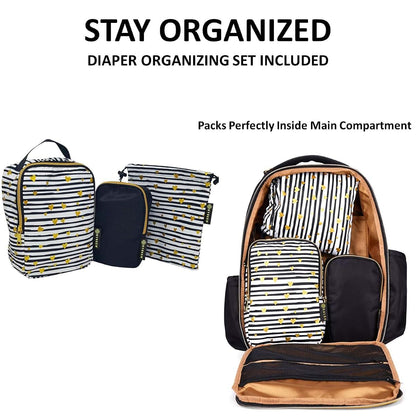 Travel Backpack for Women - Multi-Compartment Diaper Bag