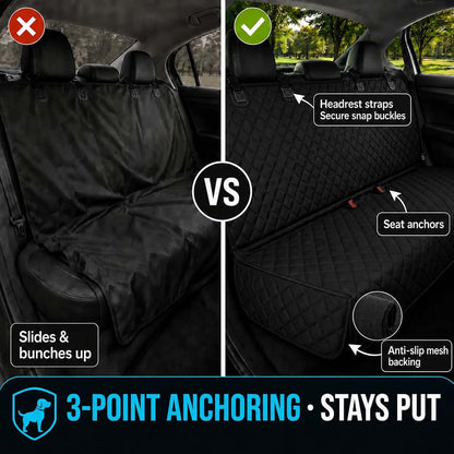 Dog Car Seat Cover Protector | Waterproof Back Seat Shield for SUVs
