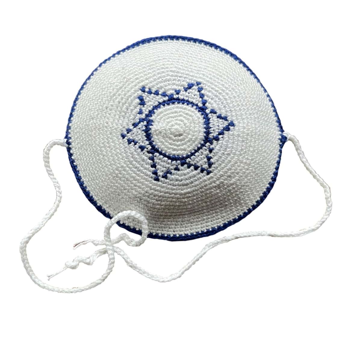 Romy and Rosie Brit Milah Set - Embroidered Pillowcase, Blanket, Kippah (photo 3)