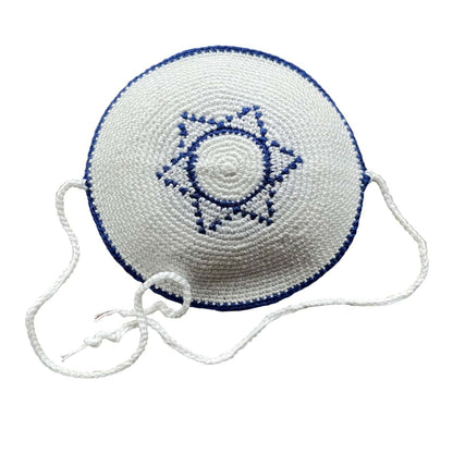 Romy and Rosie Brit Milah Set - Embroidered Pillowcase, Blanket, Kippah (photo 3)