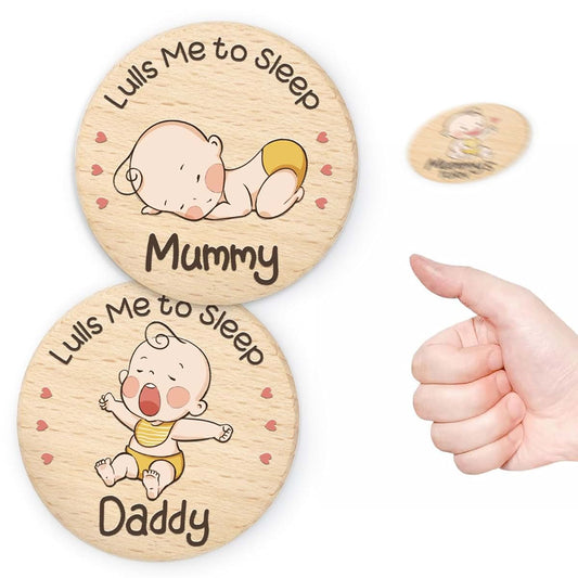 Parent Decision Coin Set | Natural Wood Gift for New Mom and Dad