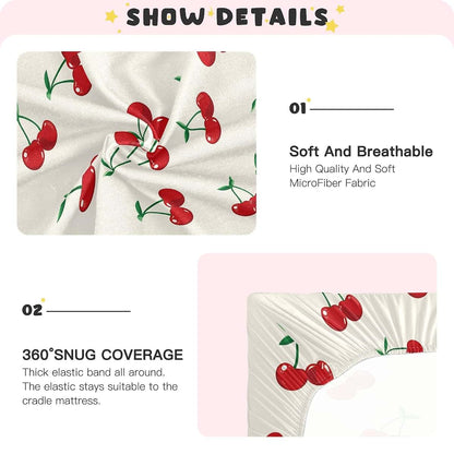 Sweet Pattern Designs Fitted Crib Sheet for Standard Mattress