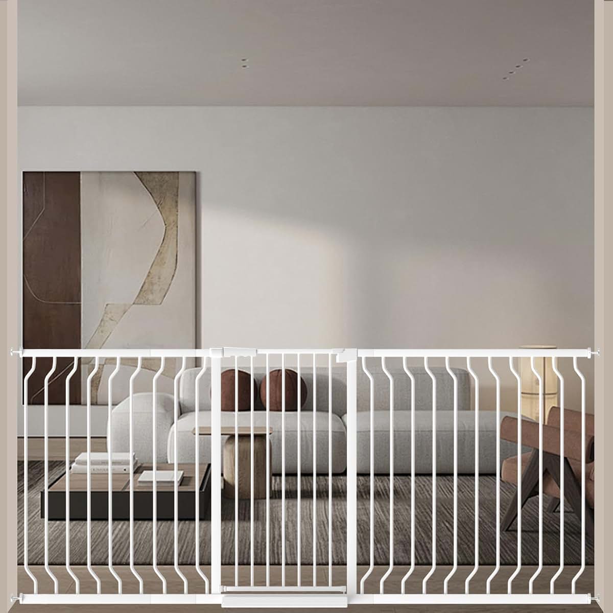ALLAIBB Double Carbon Steel Baby Gate for Indoor Doorways