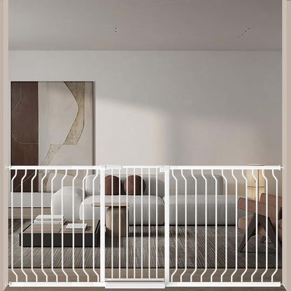 ALLAIBB Double Carbon Steel Baby Gate for Indoor Doorways