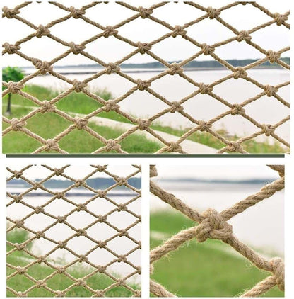 Hynet Hemp Rope Netting For Treehouse And Balcony Railing