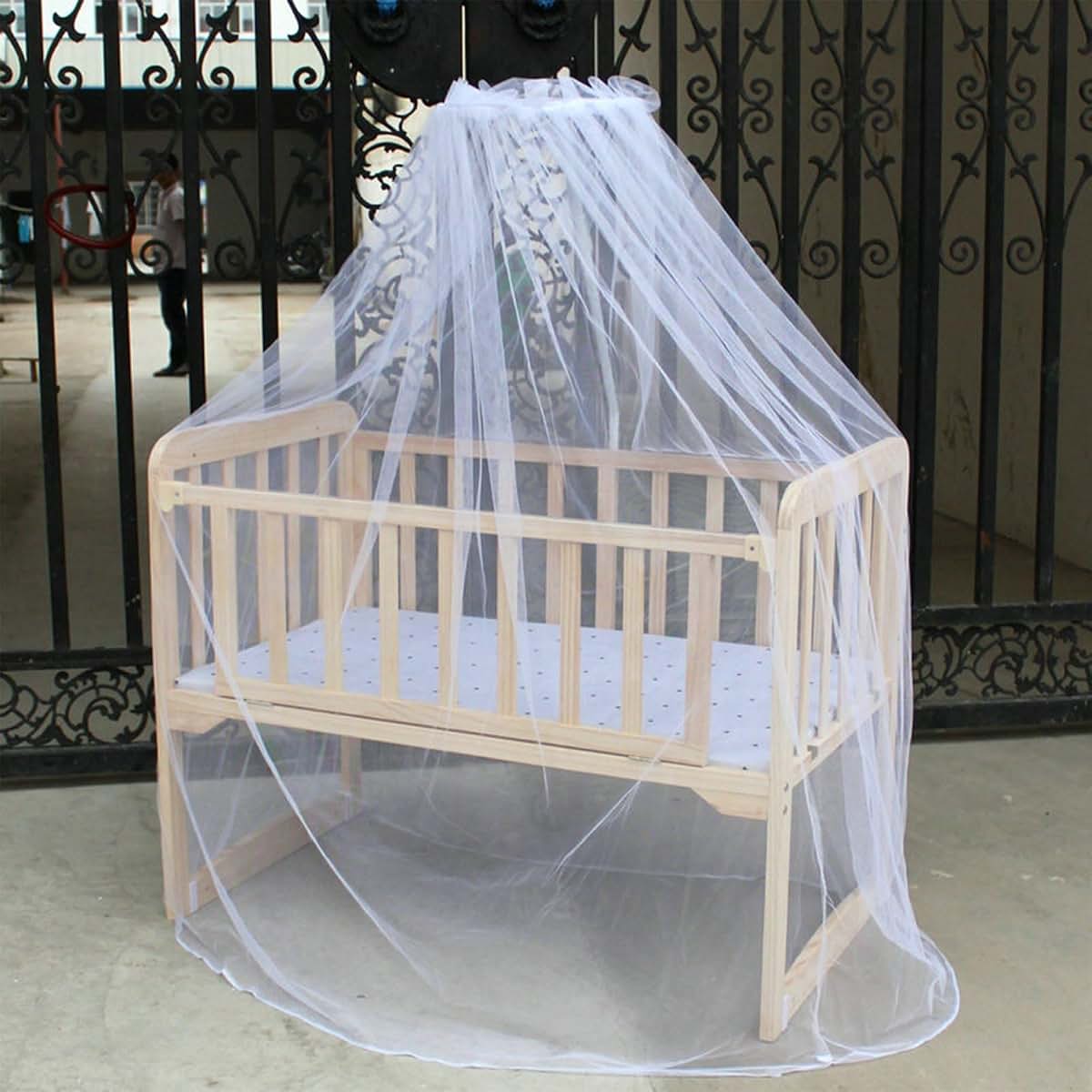 Xanhoy Baby Infant Toddler Bed Dome Cots Netting Palace-Style Canopy (photo 4)