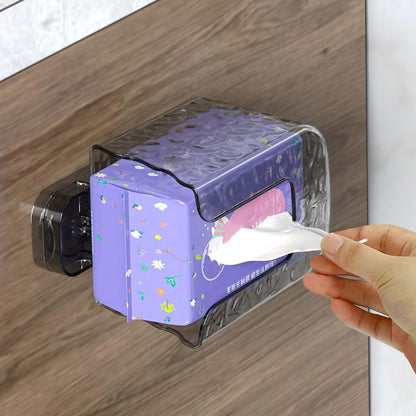 Haoyull Wall Mounted Wet Wipe Dispenser with Suction Cup Easy to Installation Versatile Use Storage Case in Kitchen and (photo 4)