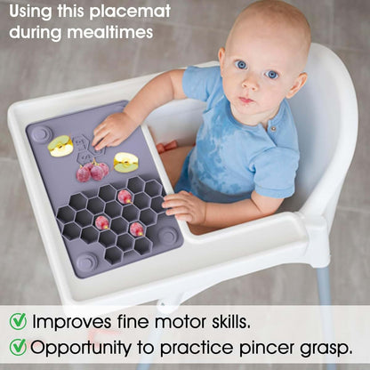 Pincer Pal Silicone Placemat for Baby Self-Feeding and Fine Motor Skills