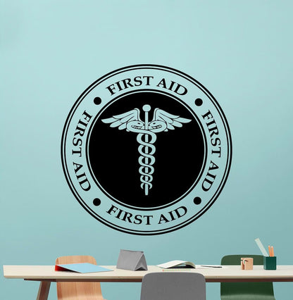 BabyOneStop Caduceus Medicine Symbol Vinyl Wall Decal