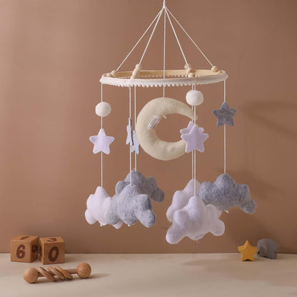 Nordic Boho Baby Crib Bell - Marine Life Felt Mobile Decor