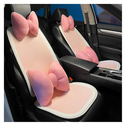LGSETU Summer Pink White Cooler Cushion Ice Silk Breathable Car Backrest (photo 2)