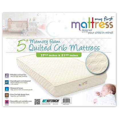 My First Mattress Memory Foam Crib Mattress With Removable Quilted Cover (photo 3)