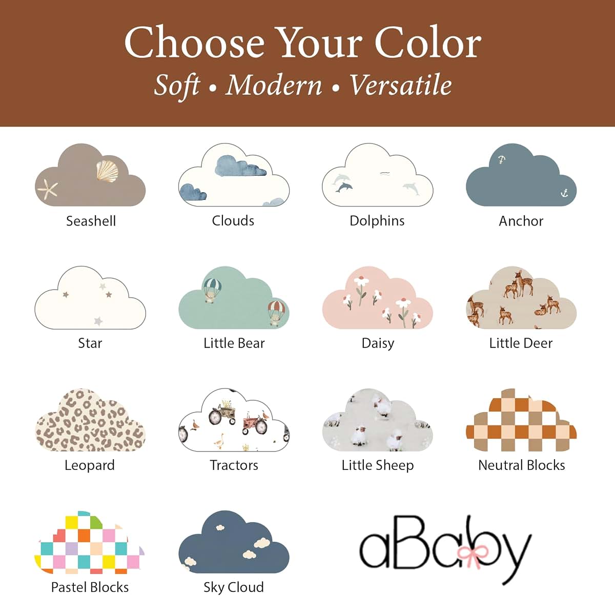 Ababy Custom Size Jersey Cotton Fitted Sheet In Neutral Blocks (photo 3)