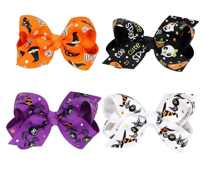 Love Sweety Baby Rose Pumpkin Bow Hair Clips for Infants