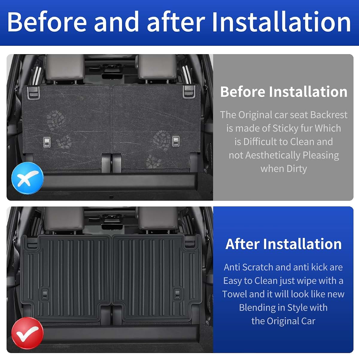 VLSDJ Seat Back Protective Pad for 2024-2026 Lexus GX550