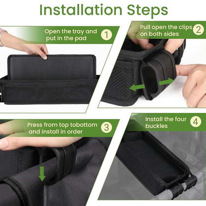 Shinetec Double Sided Stroller Tray for Camper Wagon - Activity & Snack Table